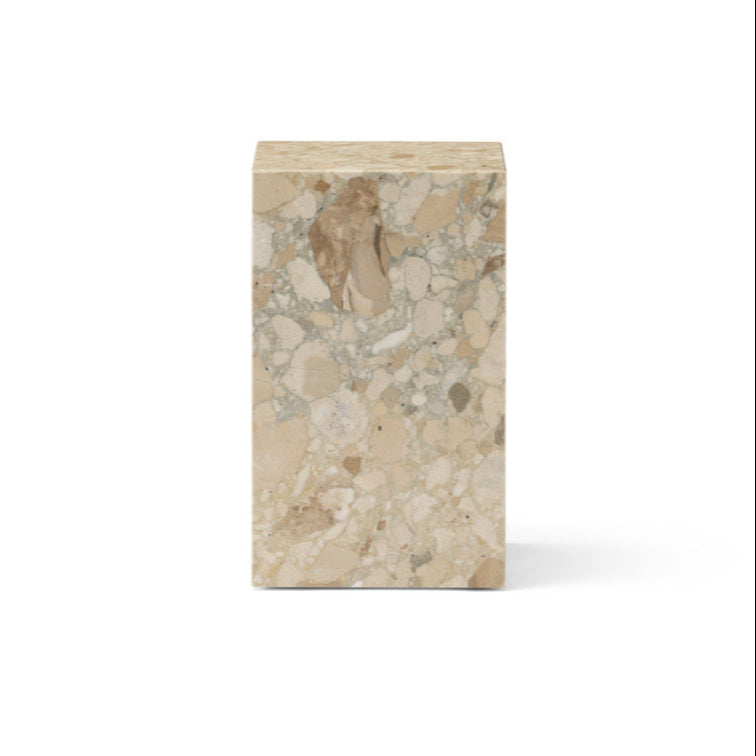 PLINTH side table sandy stone