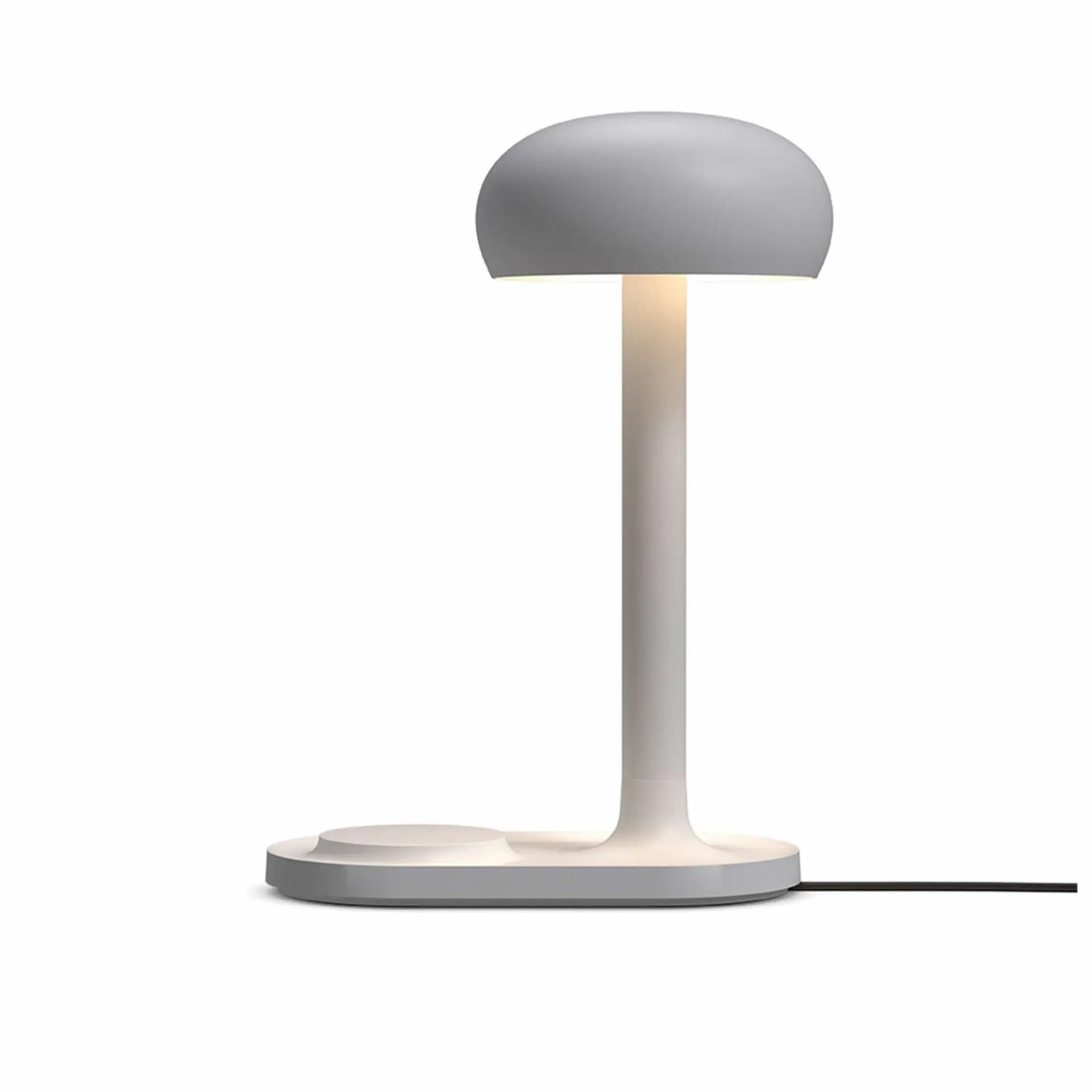Stolní lampa s bezdrátovou nabíječkou EMENDO šedá