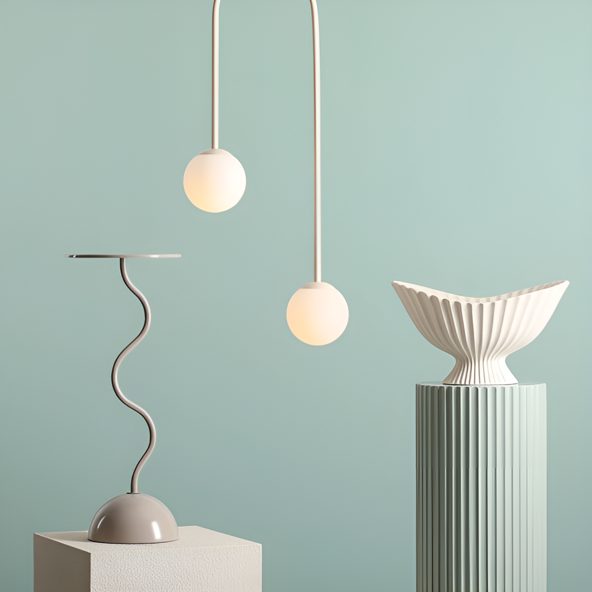 NAVE DUO ceiling lamp cream