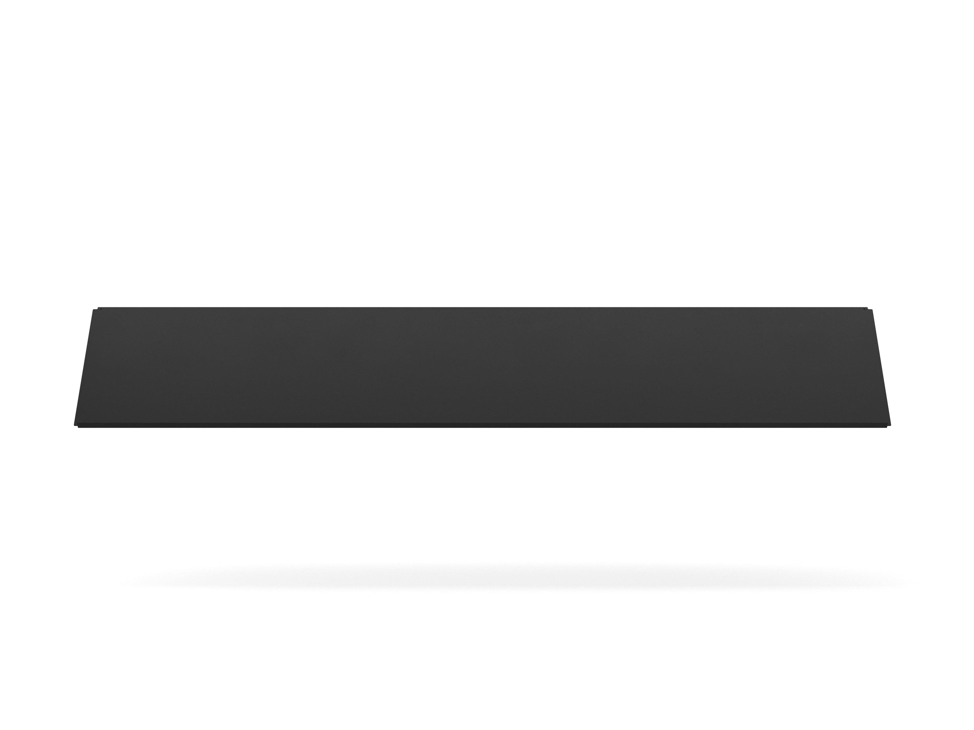 ZET shelf in dark oak wood with a black frame