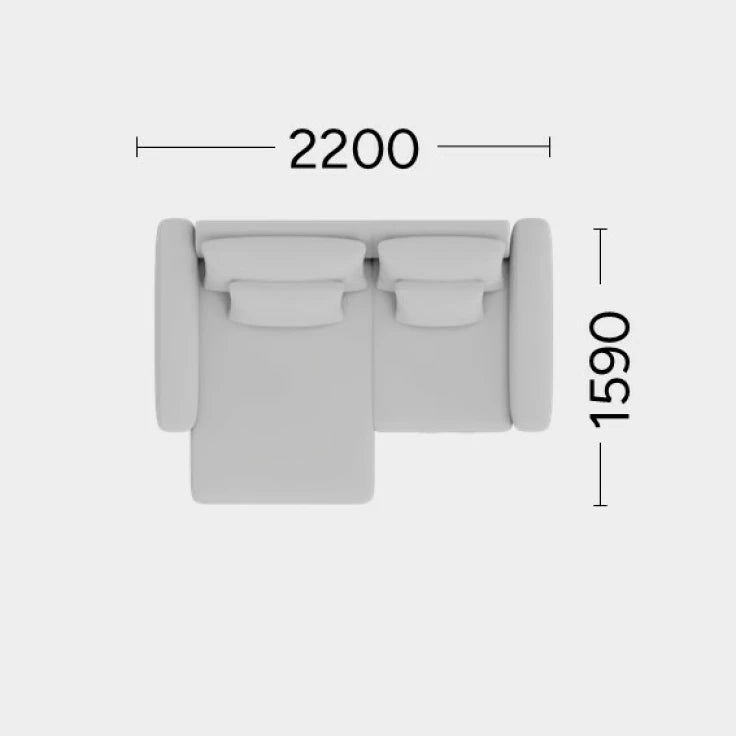 Narożnik modułowy lewostronny NOOR personalizowany