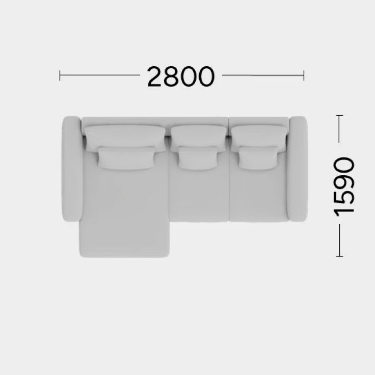 Narożnik modułowy lewostronny NOOR personalizowany