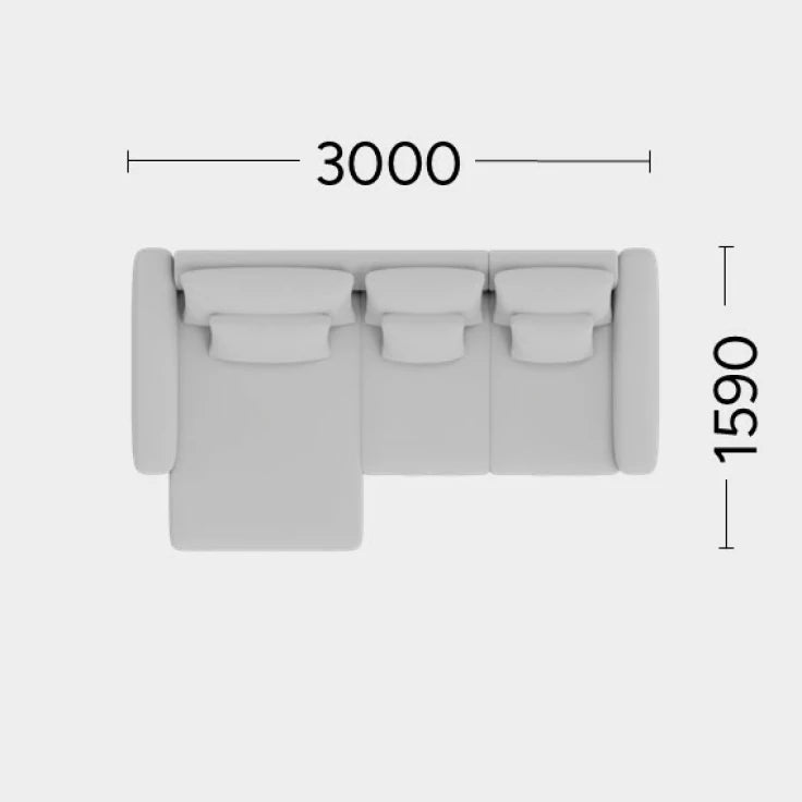 Narożnik modułowy lewostronny NOOR personalizowany