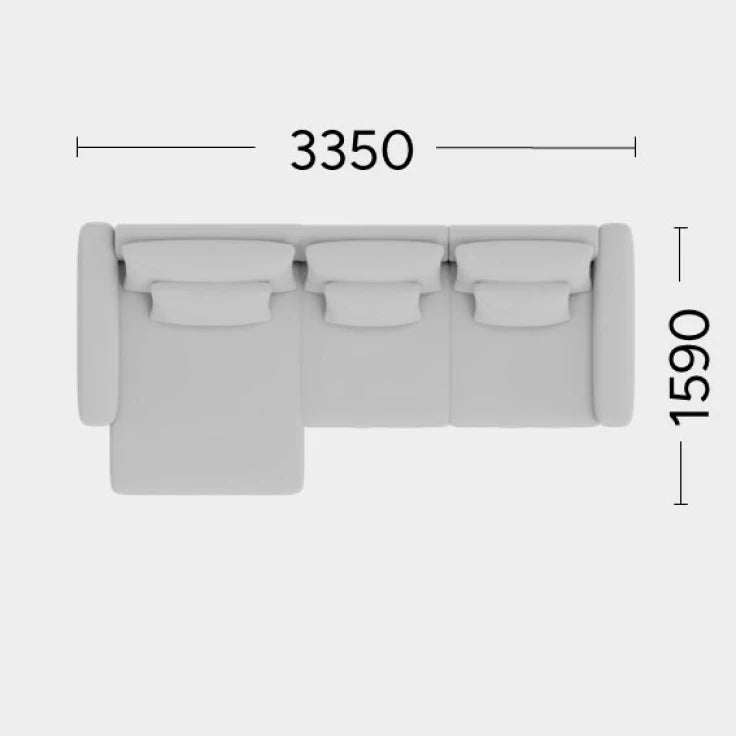 Narożnik modułowy lewostronny NOOR personalizowany