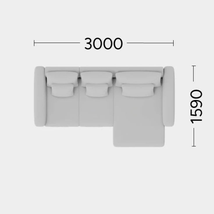 Narożnik modułowy prawostronny NOOR personalizowany