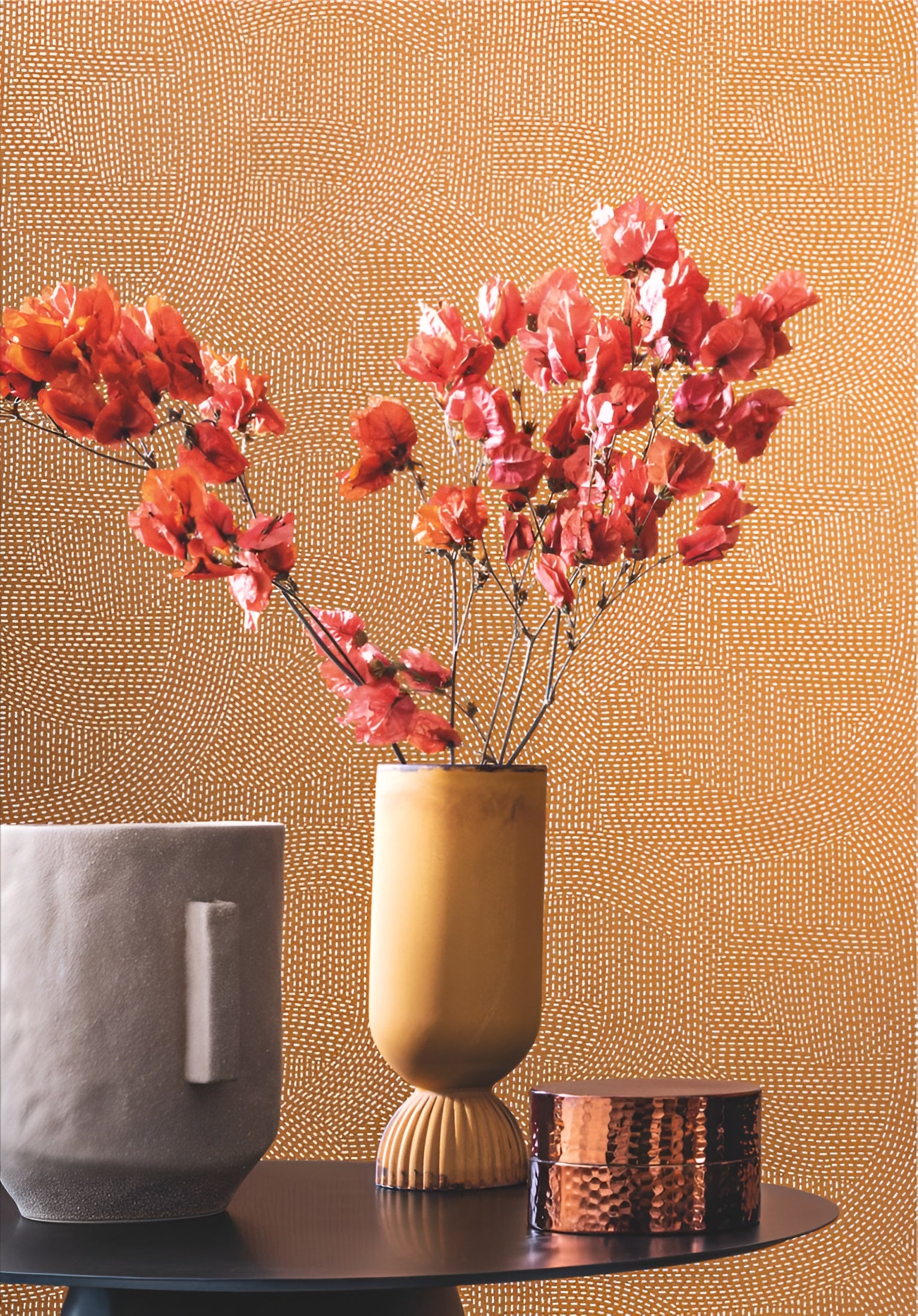 Tapeta s abstraktním vzorem FRANZ - RIVIERE modrá s bílou