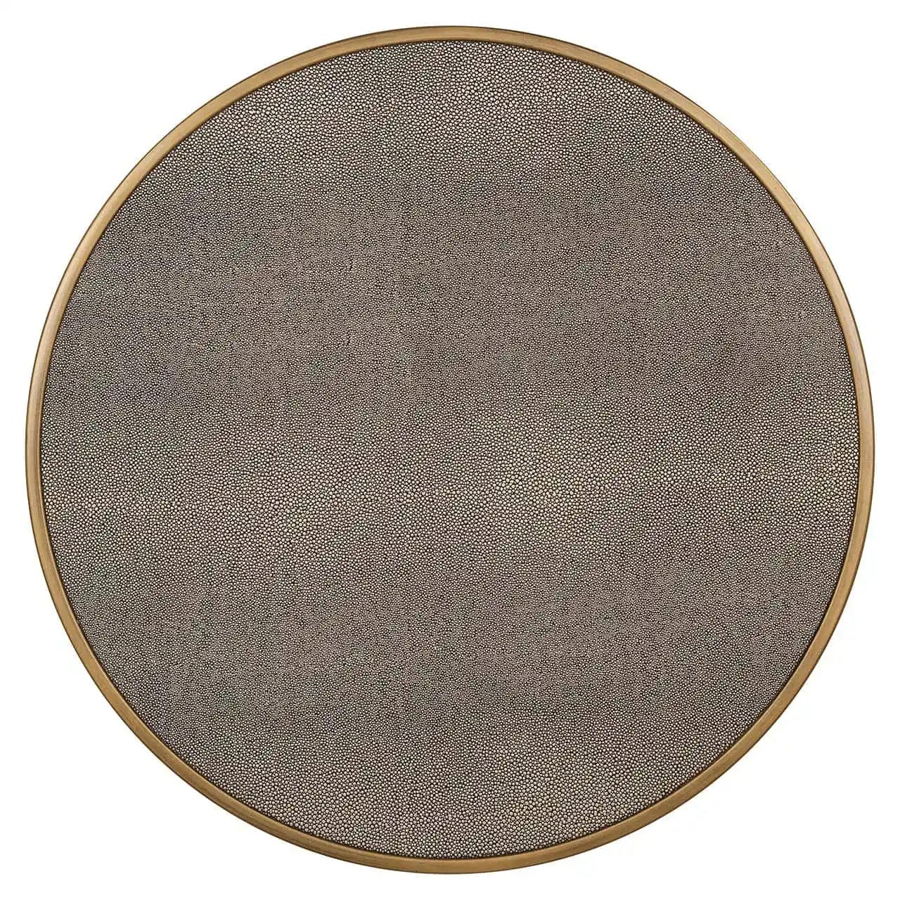 BLOOMVILLE brown side table set with gold