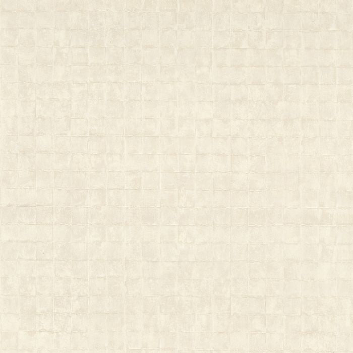 Tapeta se strukturou imitující dlaždice FAENZA - IVOIRE slonová kost