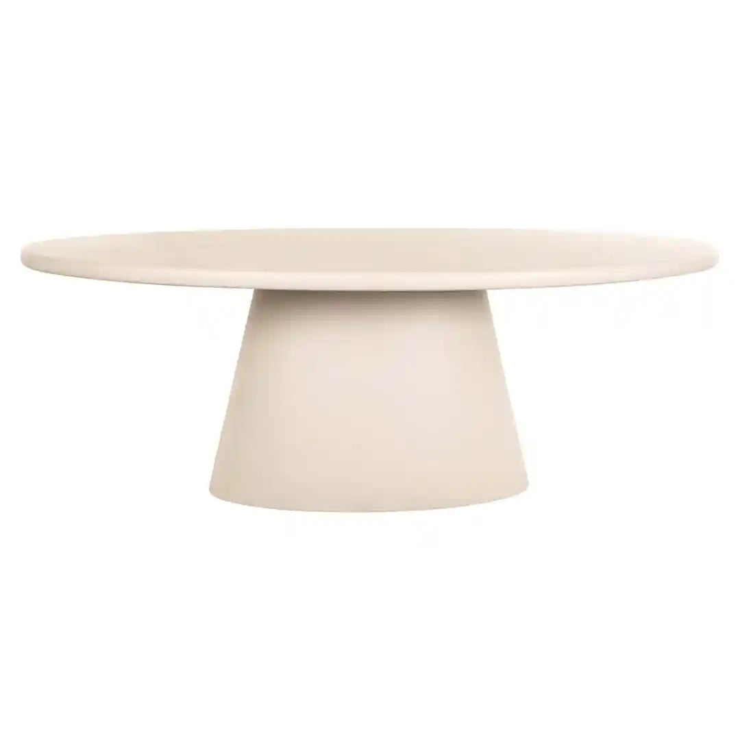 Beige oval table CLAYTON