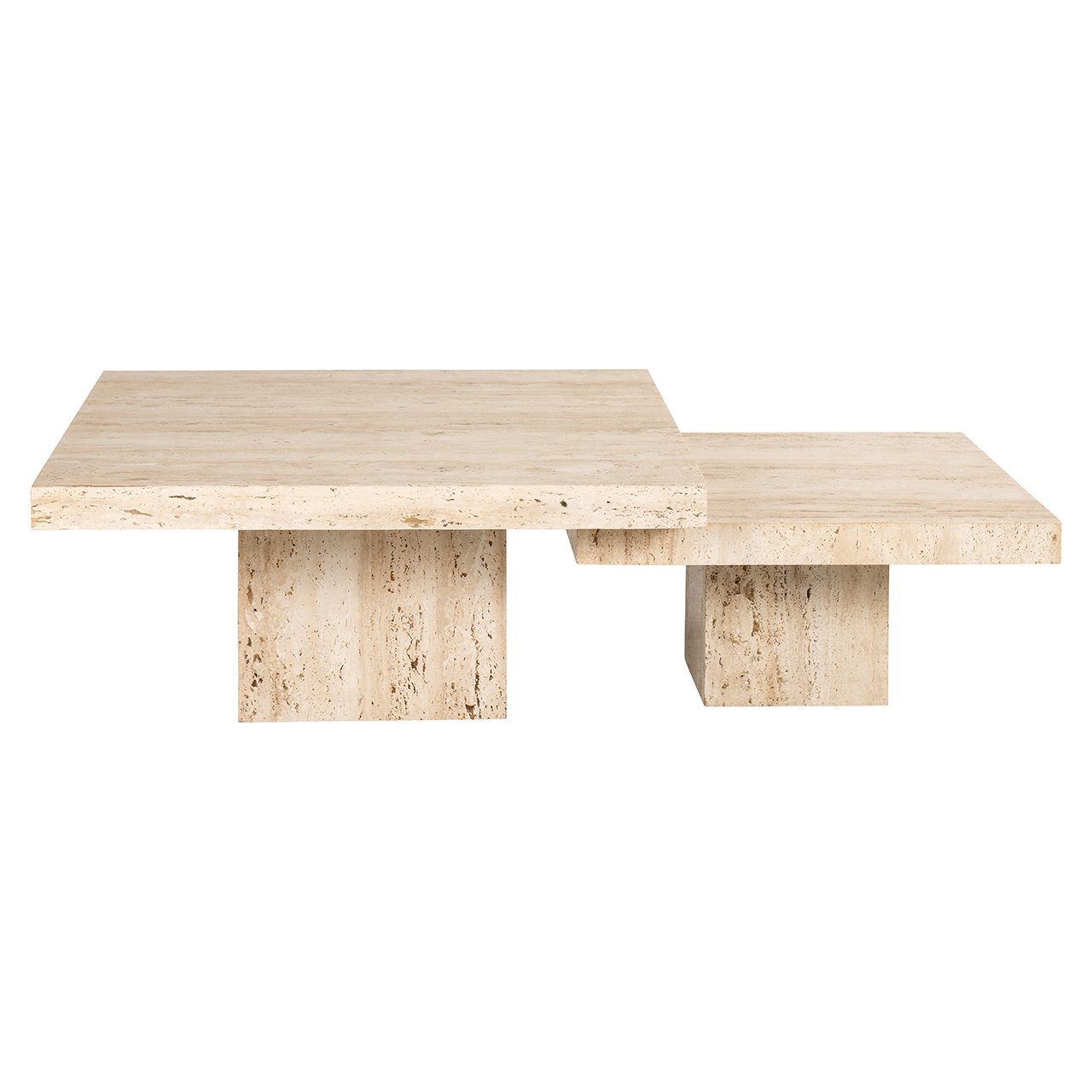 LA CANTERA travertine coffee table set