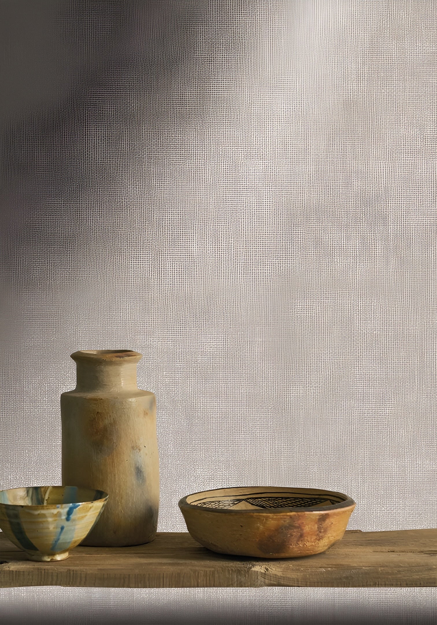 Tapeta hladká matná s perlovým efektem OCTA - GREGE béžová