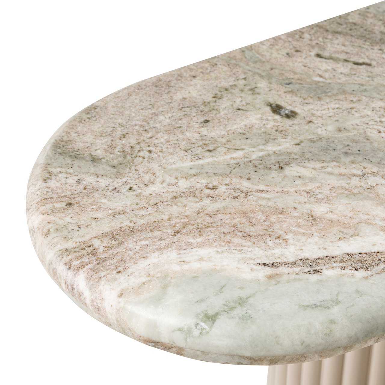 Konzole CORONEL béžová s mramorovou deskou