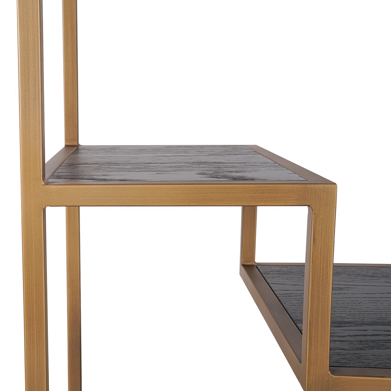 Vitrína CLAREMONT hnědá s béžovým kamenem