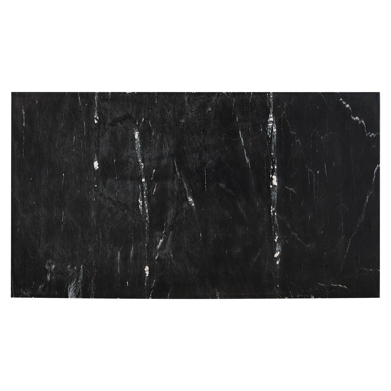 Komoda przeszklona FINSBURY antyczny złoty z czarnym marmurem