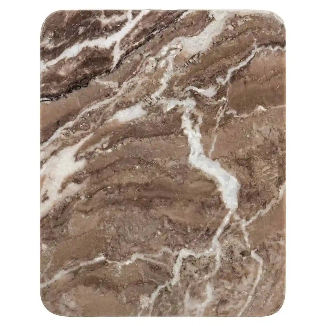 Boční stolek BENSON hnědý mramor