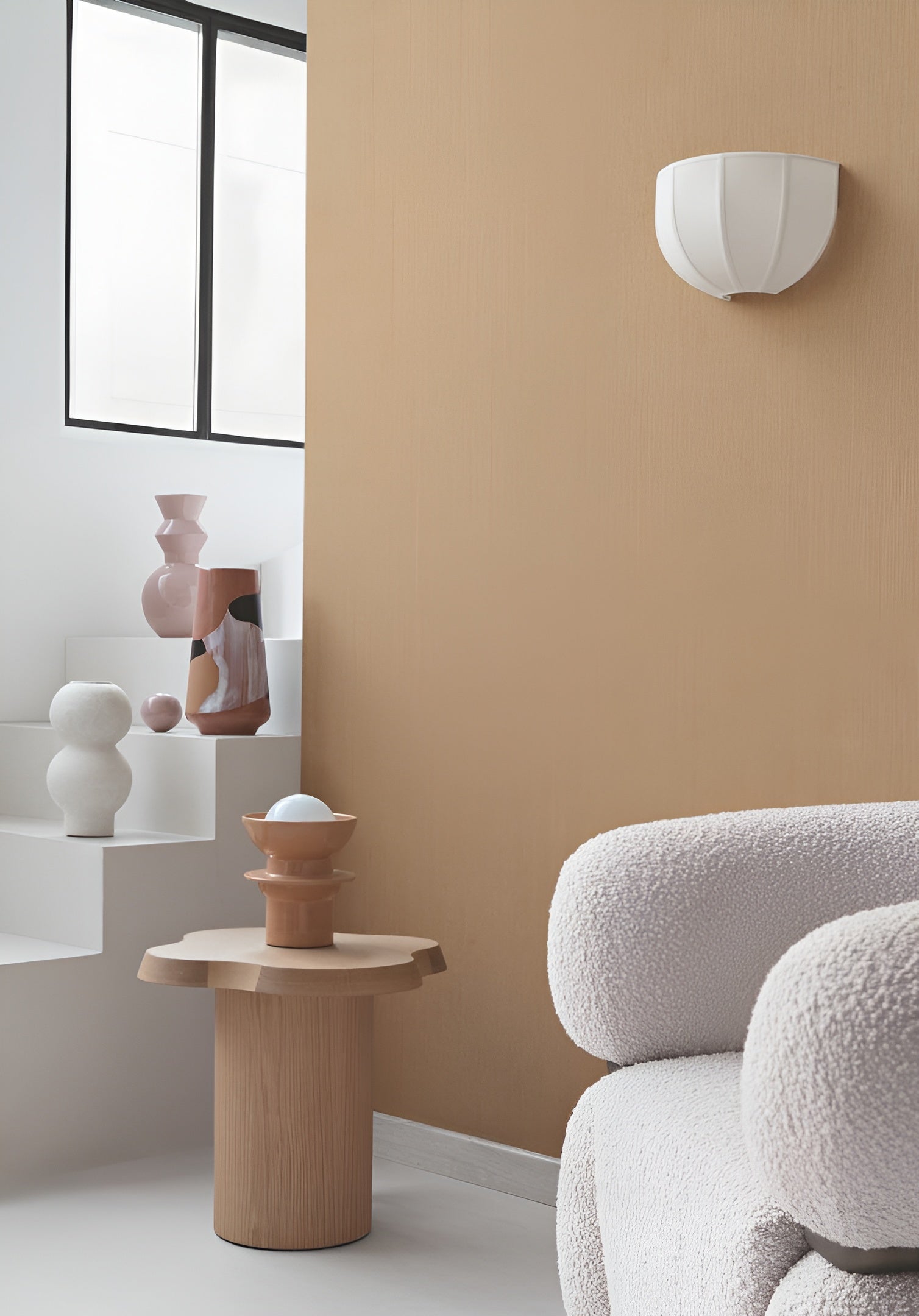 Linen textile wallpaper LINORA - CRAIE beige