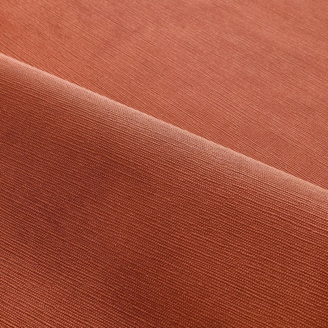Strukturovaná tapeta napodobující plátno ARGILE - TERRACOTTA tmavě oranžová