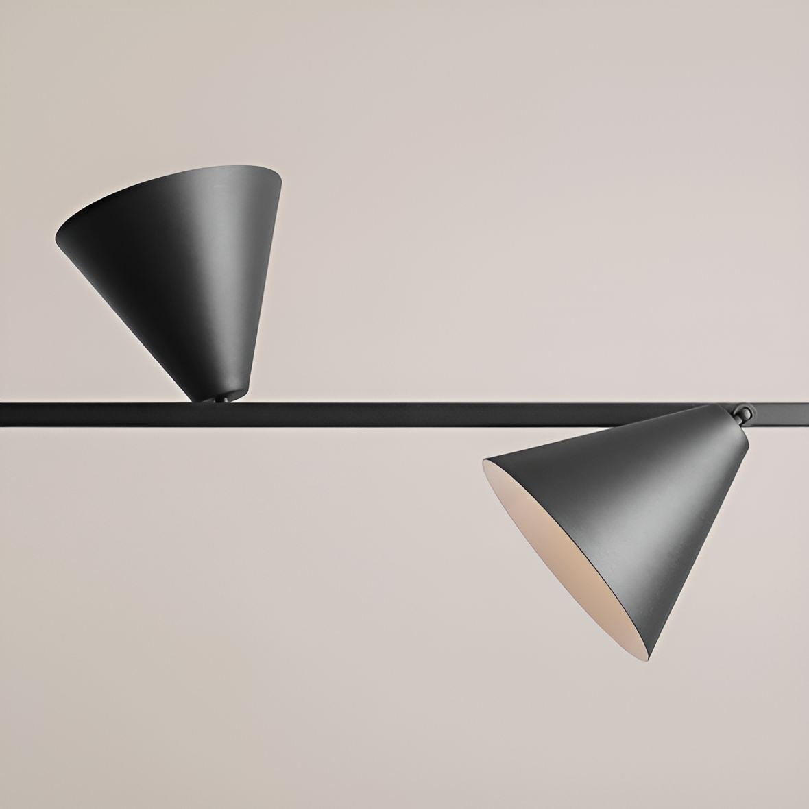 Hanging lamp Quatro black