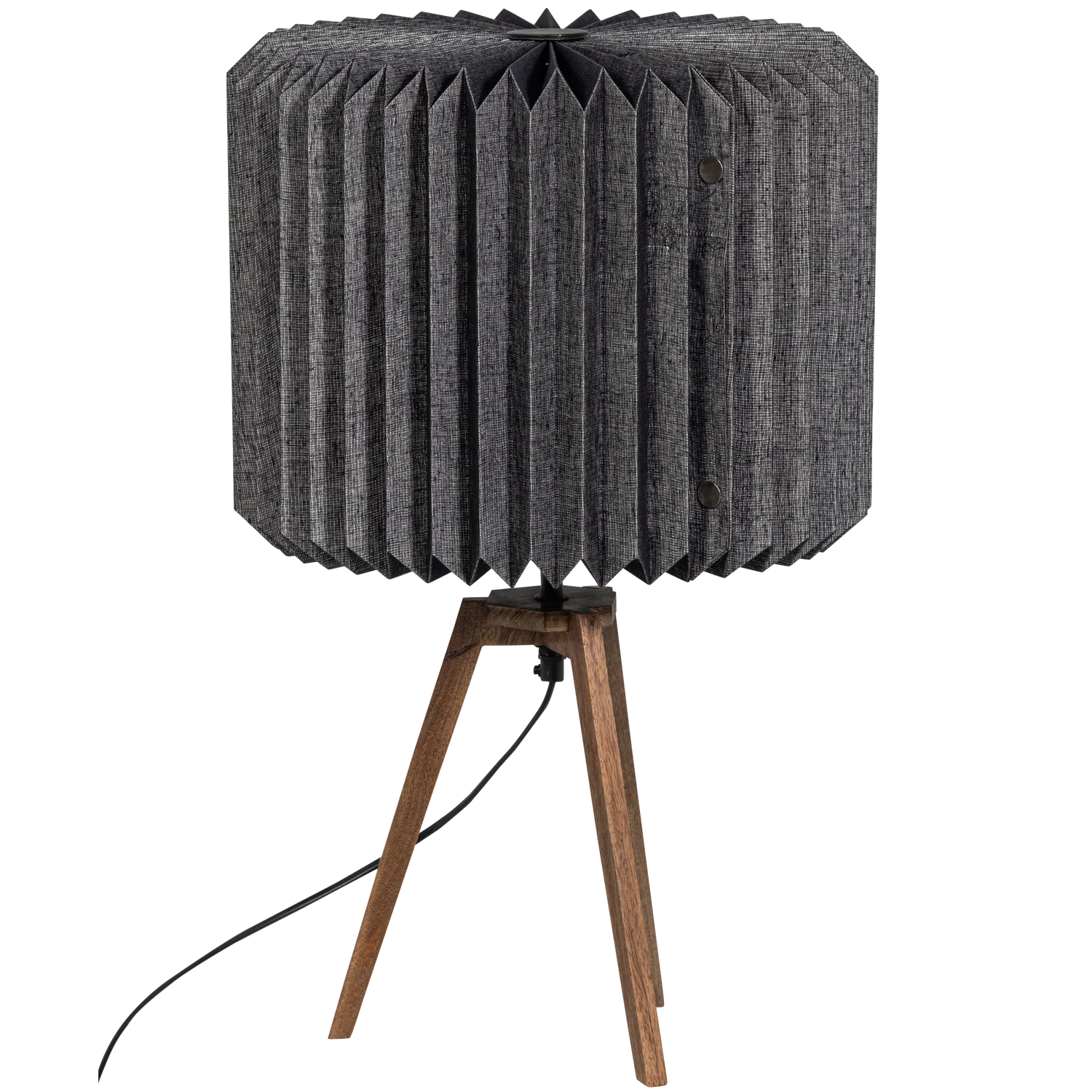 BONES Black Paper Table Lamp