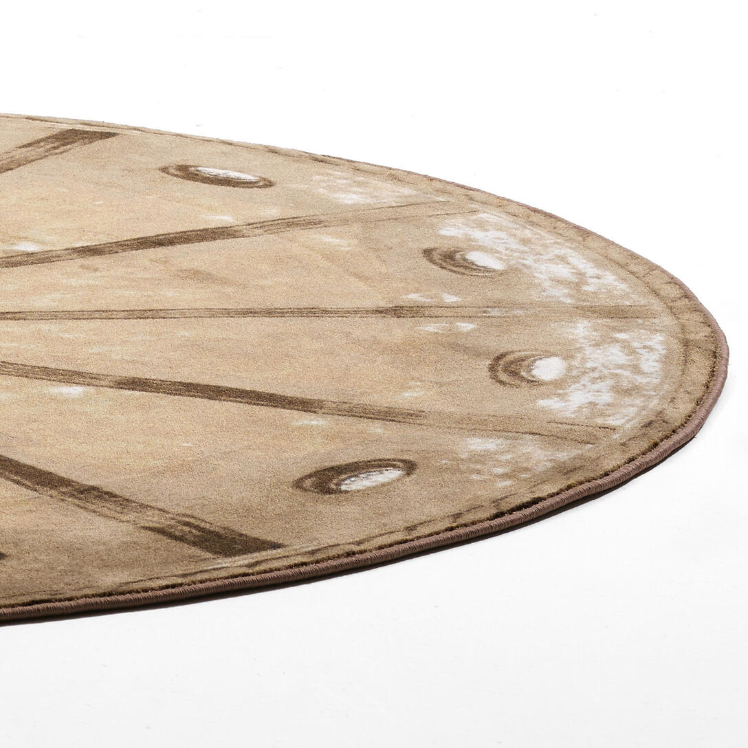 Kulatý koberec STARÁ SAKRISTIE DÓM hnědý