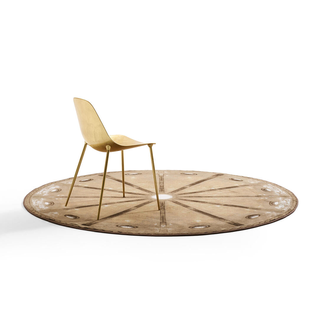 Kulatý koberec STARÁ SAKRISTIE DÓM hnědý