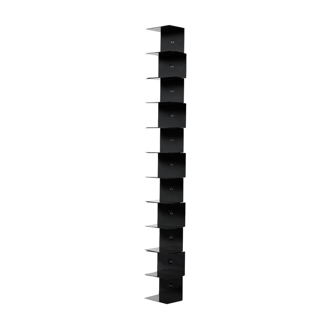 PTOLOMEO WALL Black Hanging Shelf