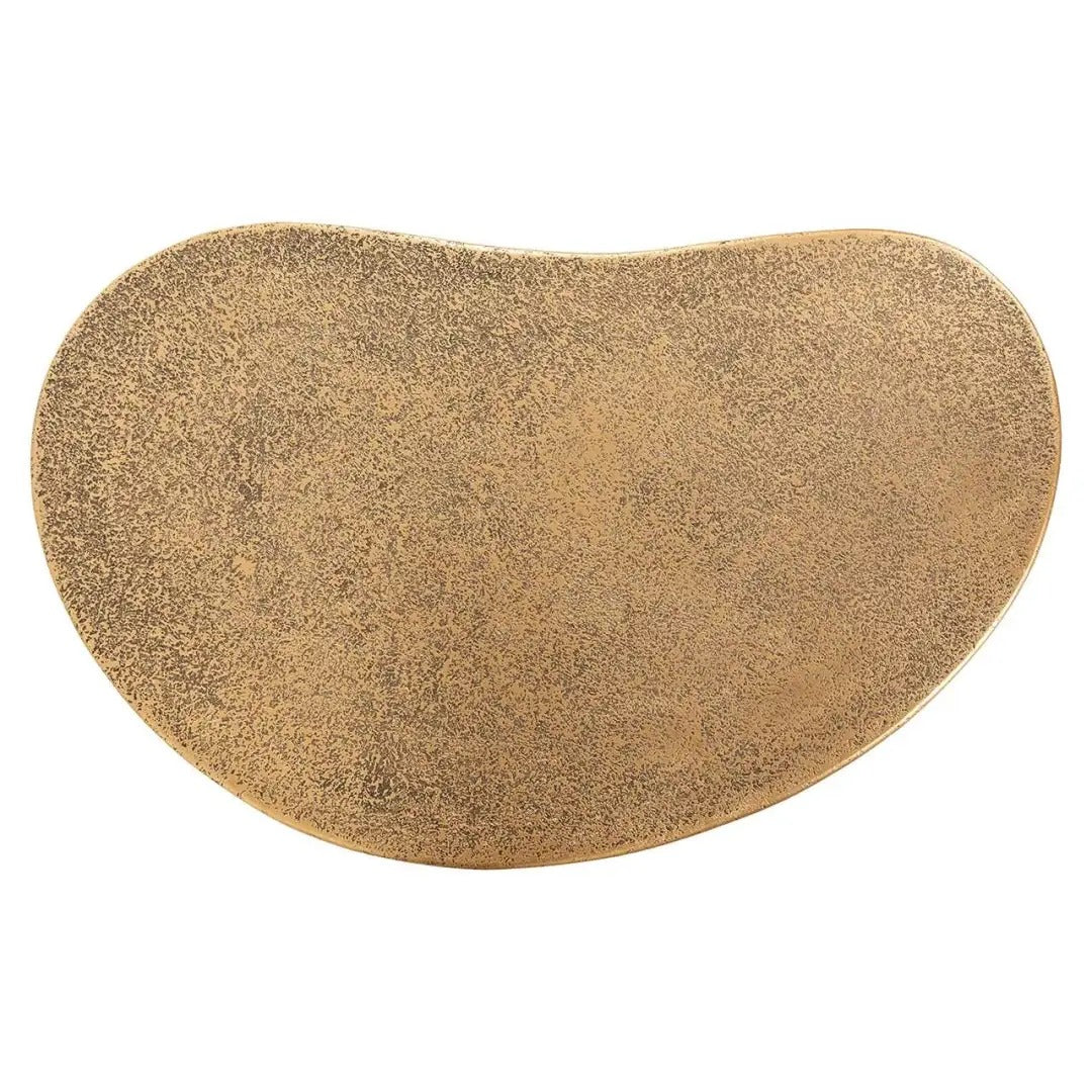 KENOBI distressed gold coffee table