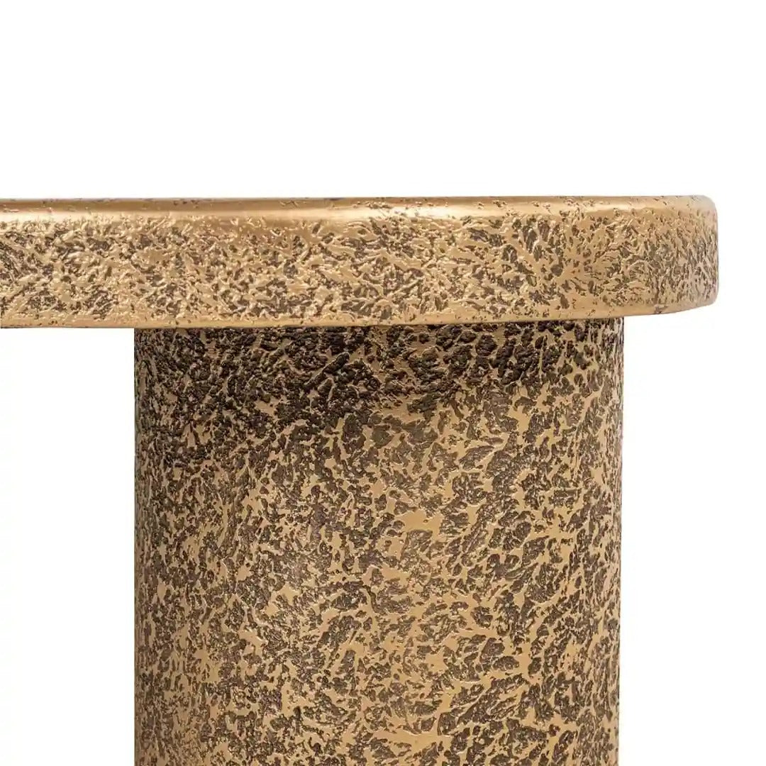 KENOBI distressed gold coffee table