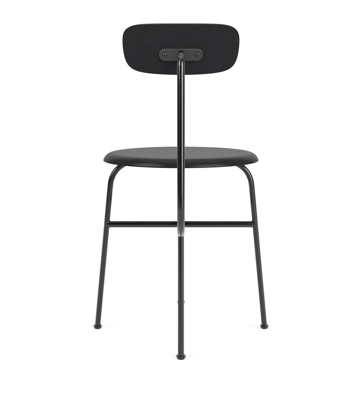 Krzesło AFTEROOM czarny fornir jesionowy do jadalni – styl minimalistyczny