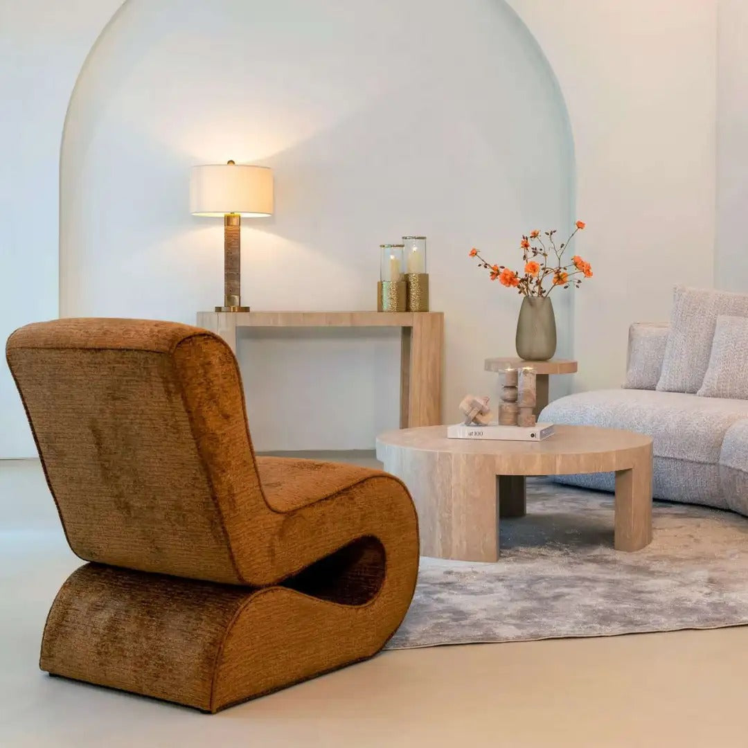 Konsola BILTMORE béžový travertin