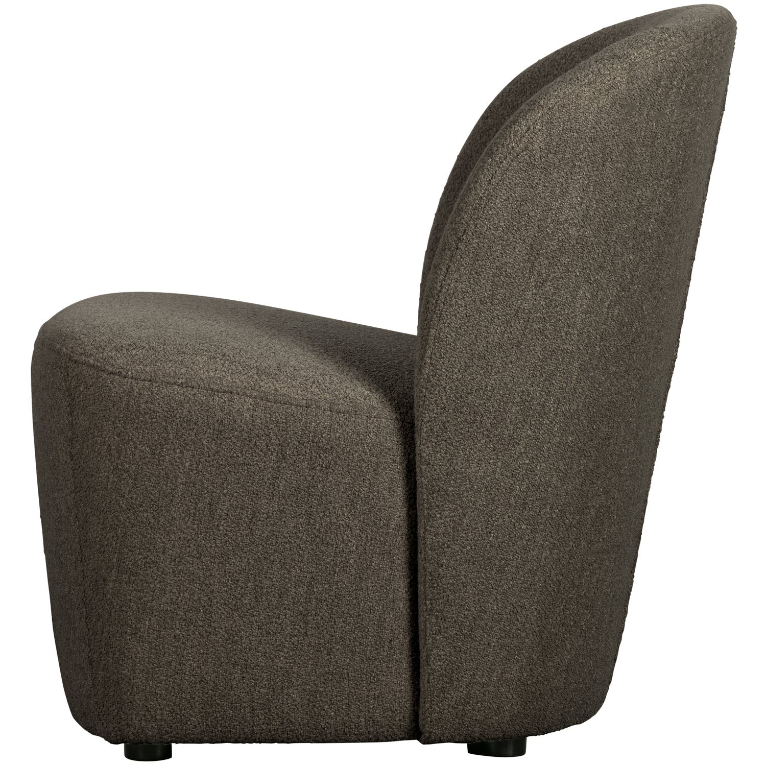 Křeslo LOFTY hnědý bouclé