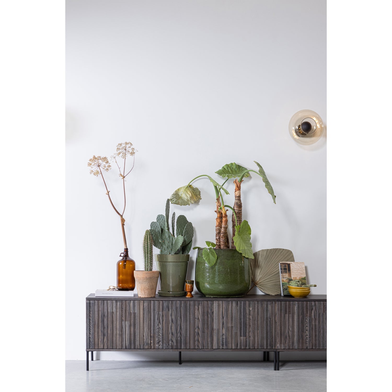 NEW GRAVURE TV Cabinet dark brown ash veneer