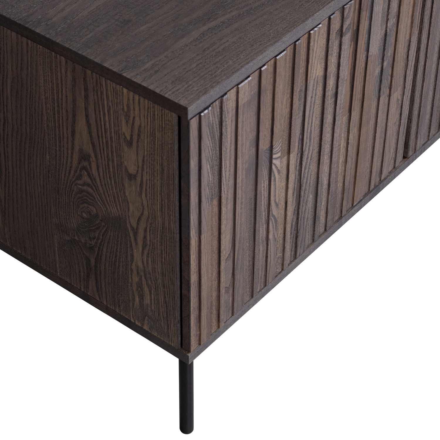 NEW GRAVURE TV Cabinet dark brown ash veneer