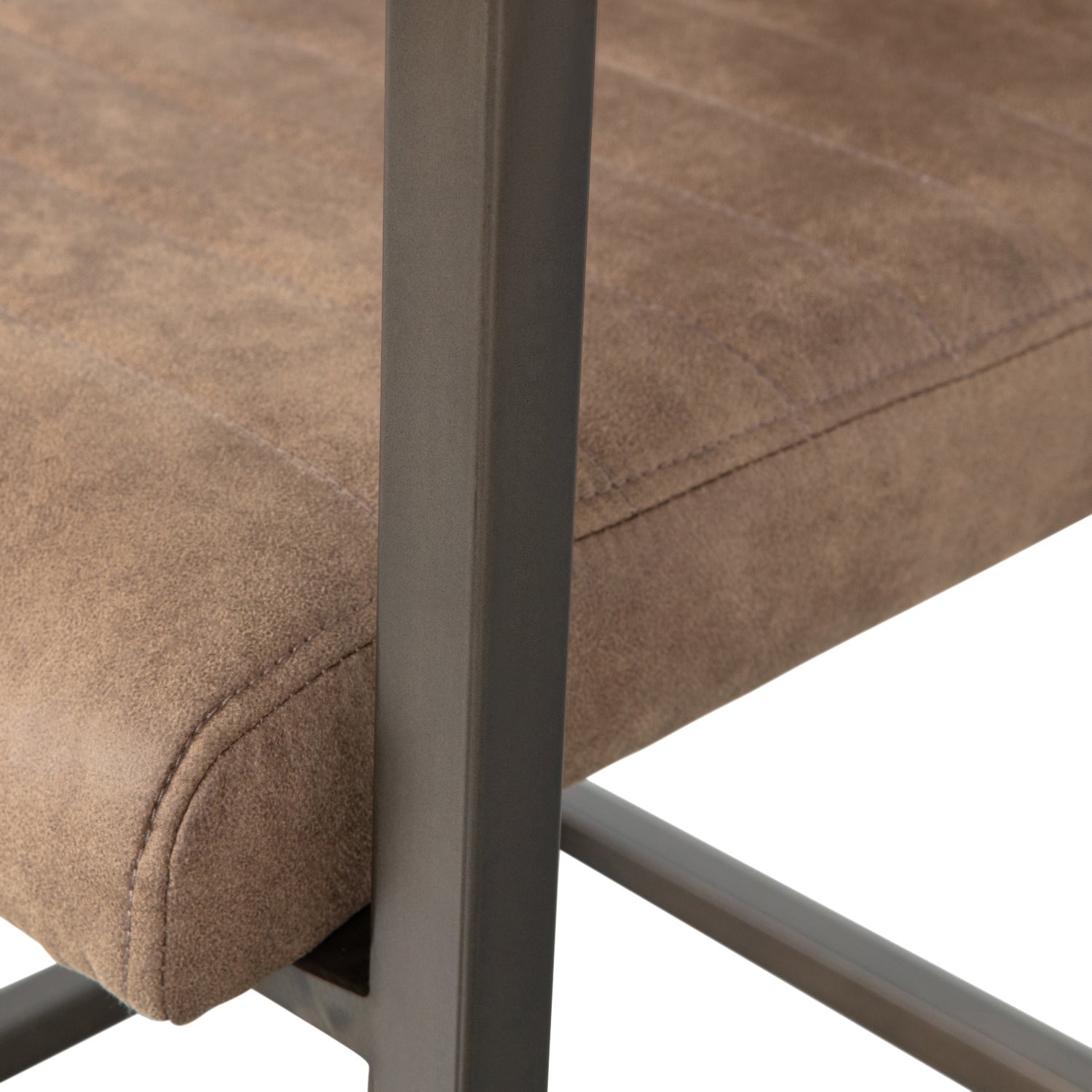 Židle BAS hnědá ekokůže