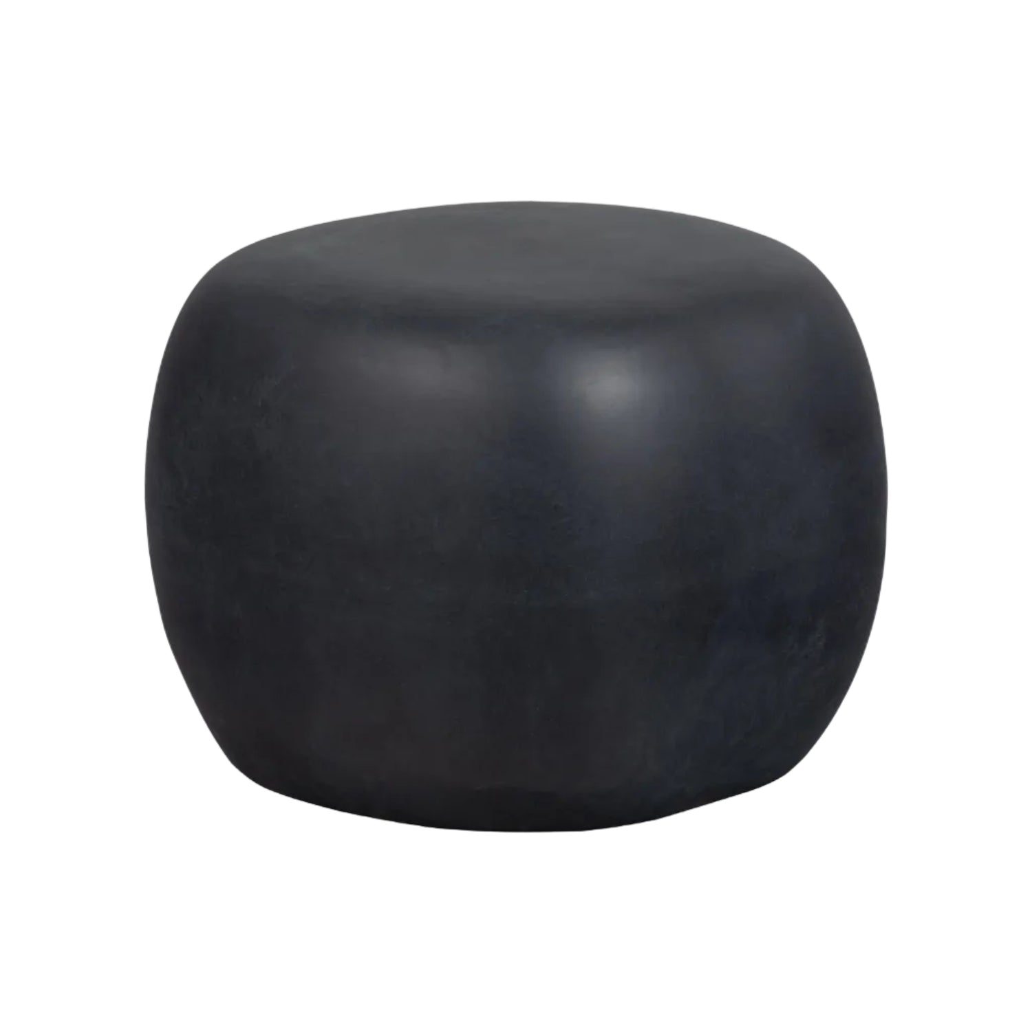 Černý venkovní boční stolek PEBBLE