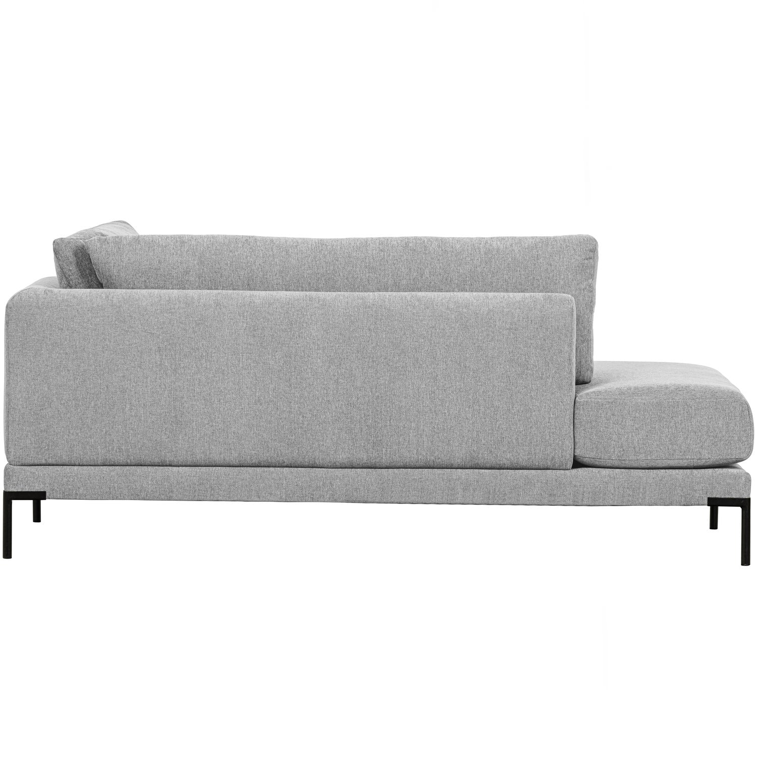 Right-facing chaise longue COUPLE light gray