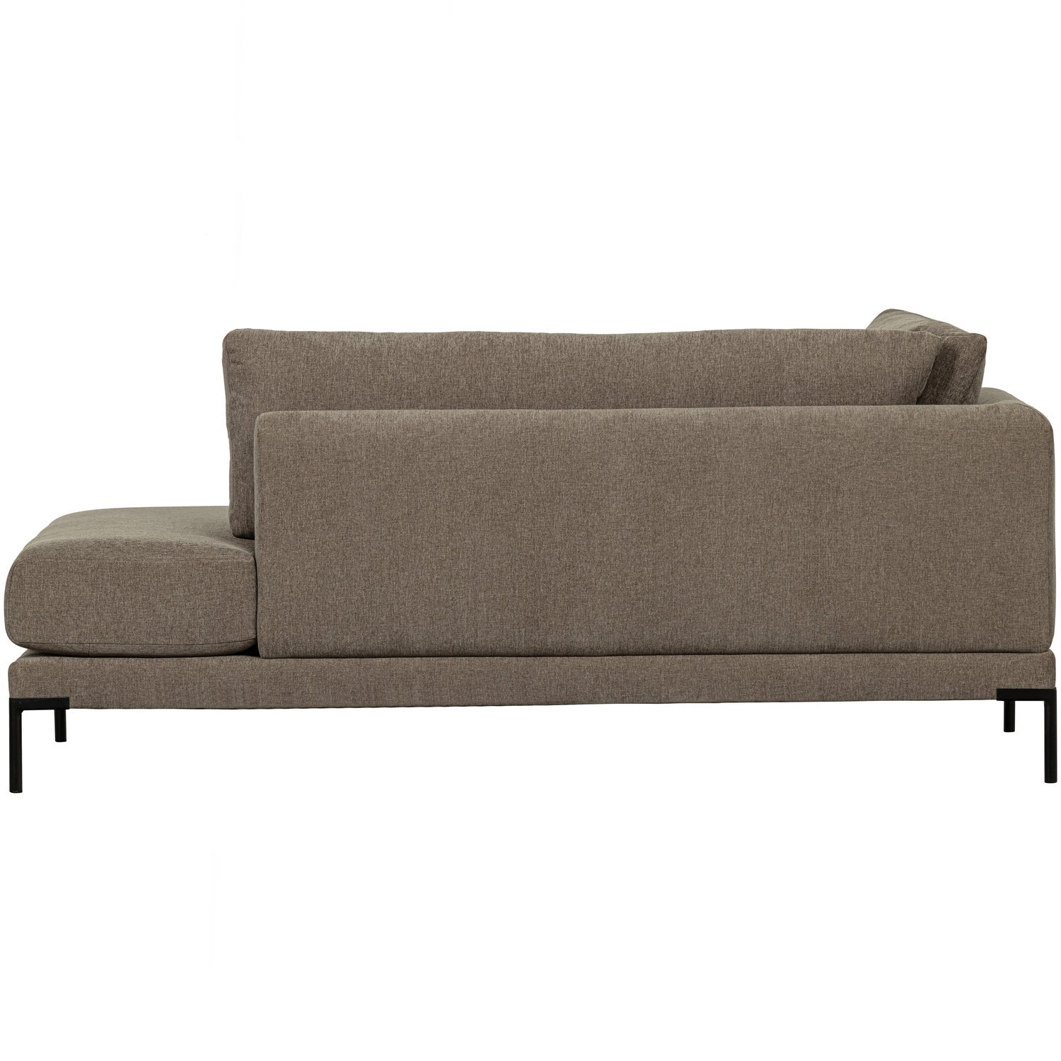 Left-facing chaise longue COUPLE taupe