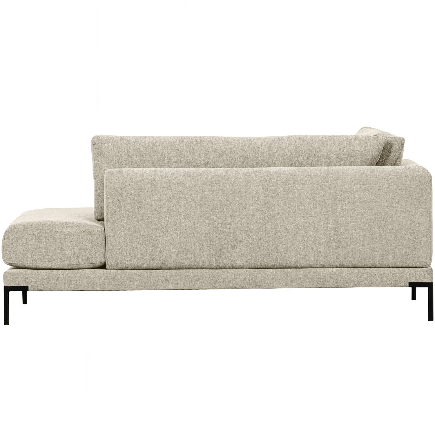 Left-facing chaise longue COUPLE sand