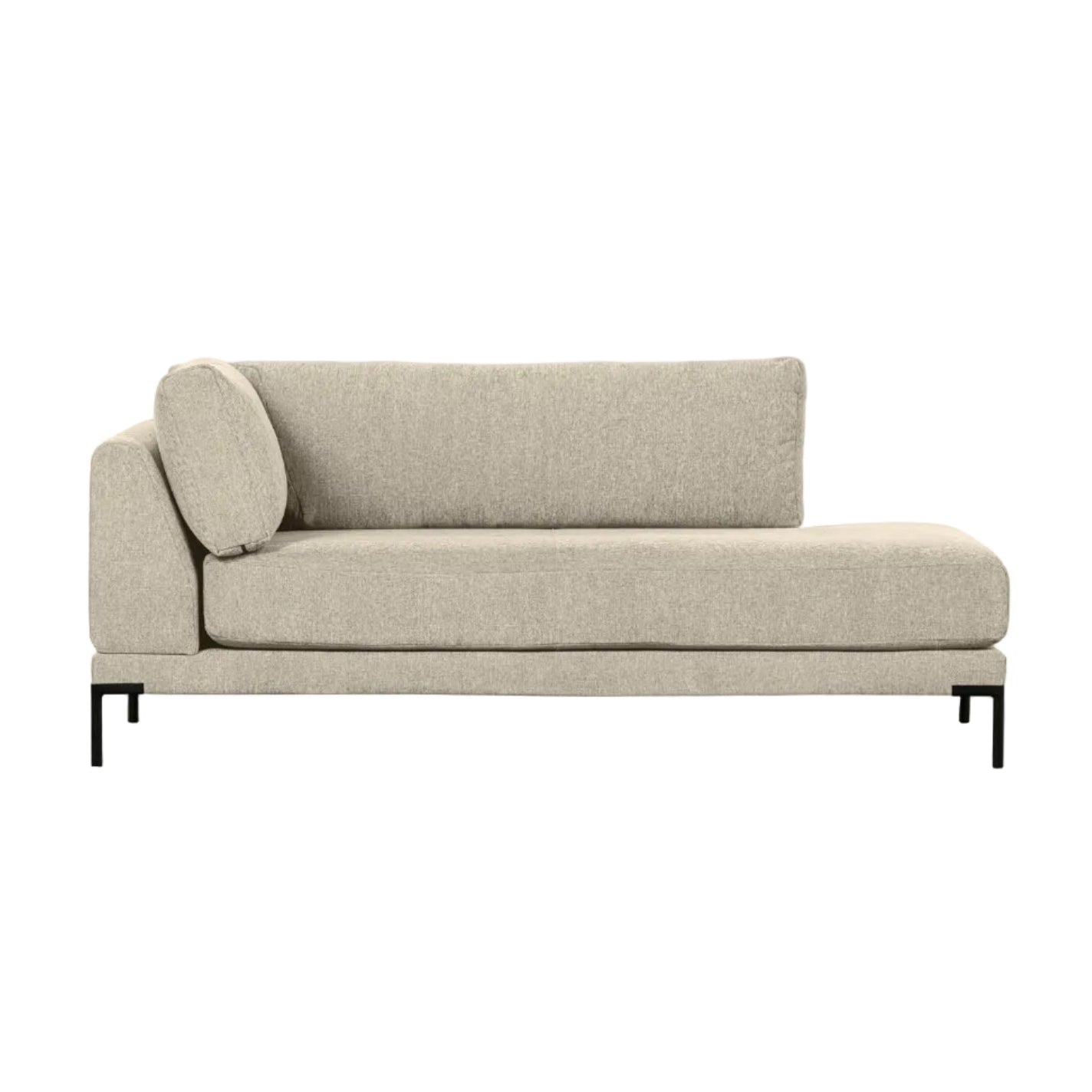 Left-facing chaise longue COUPLE sand