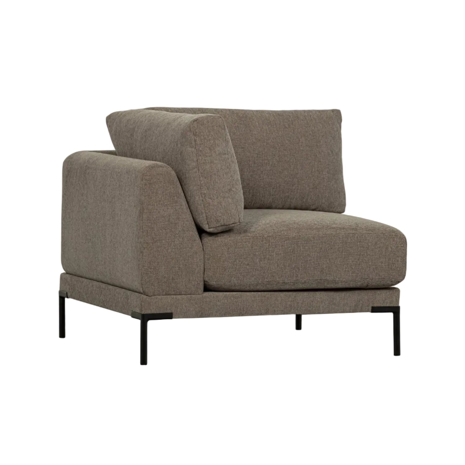 Pohovka COUPLE - rohový modul taupe