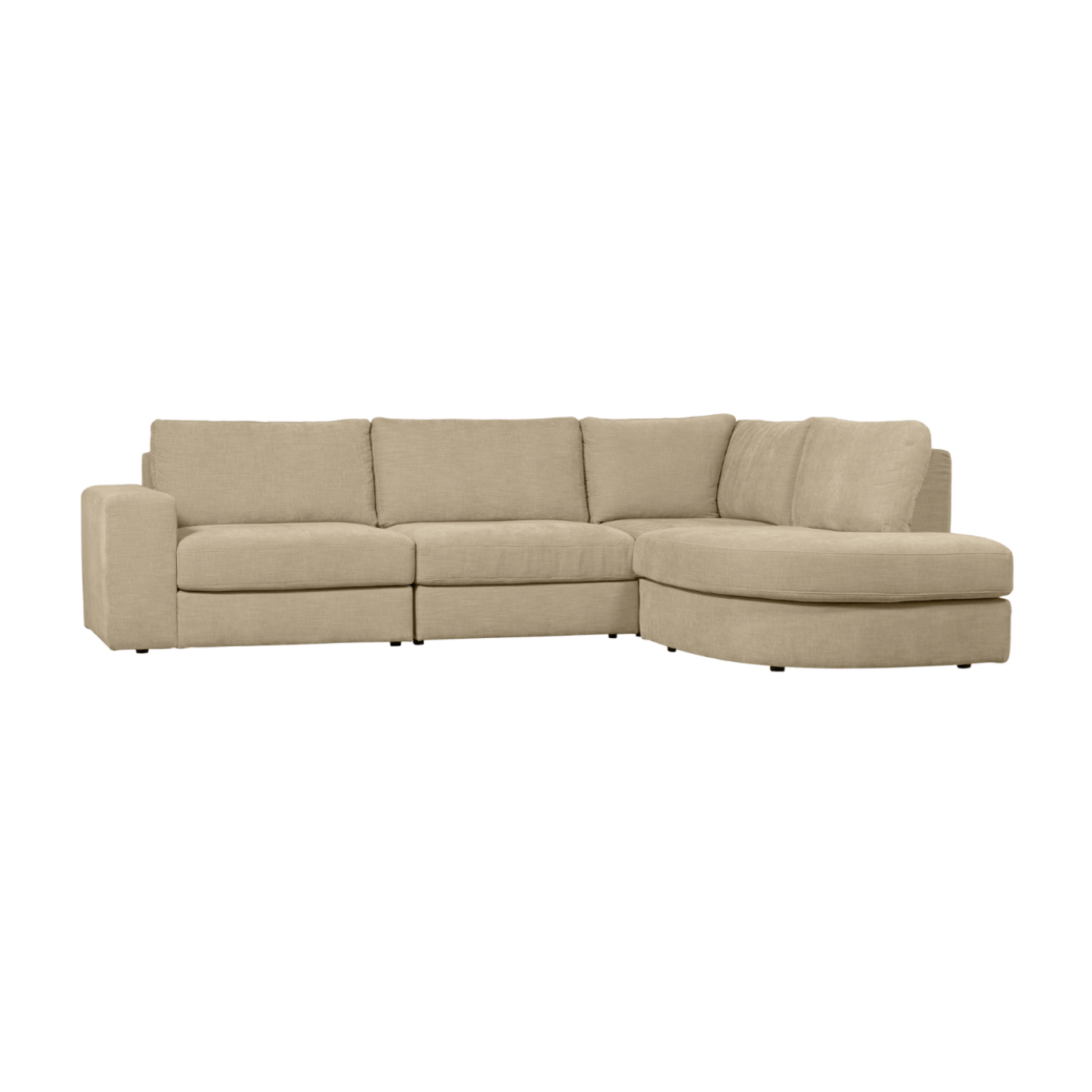 Right-facing FAMILY corner sofa in sand