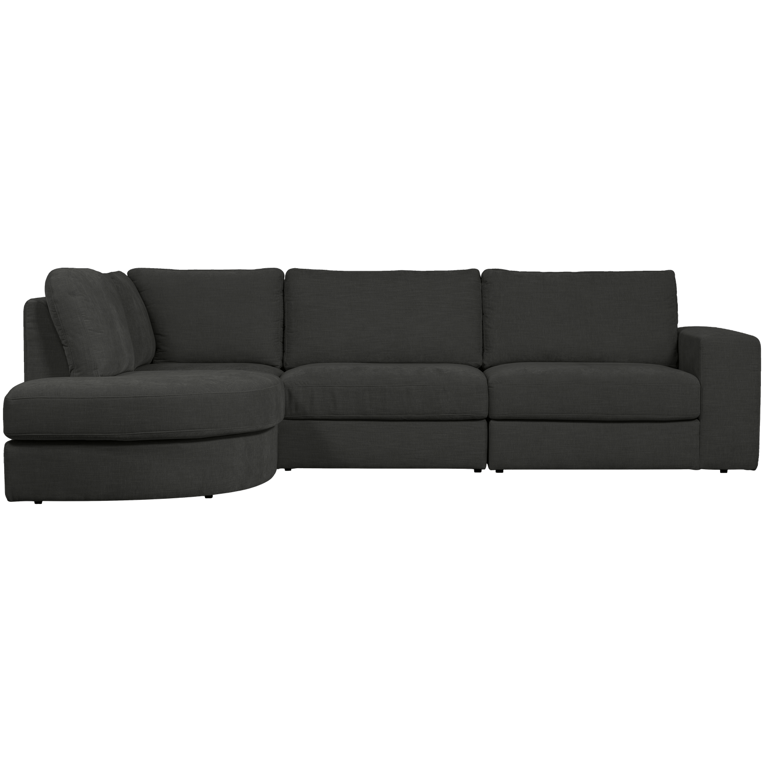 Left-facing FAMILY corner sofa in anthracite