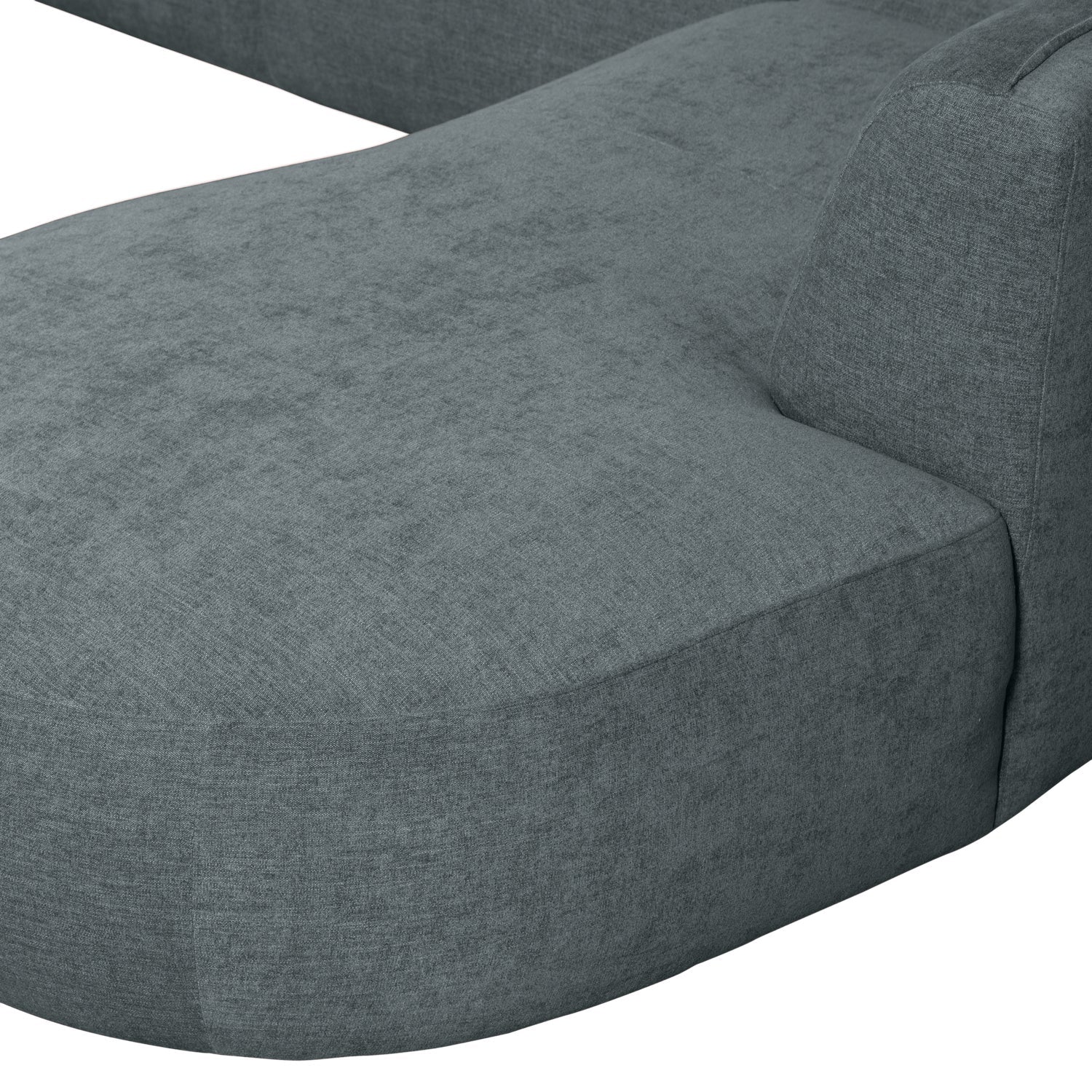 Pravostranný U-čalouněný roh POLLY mořský