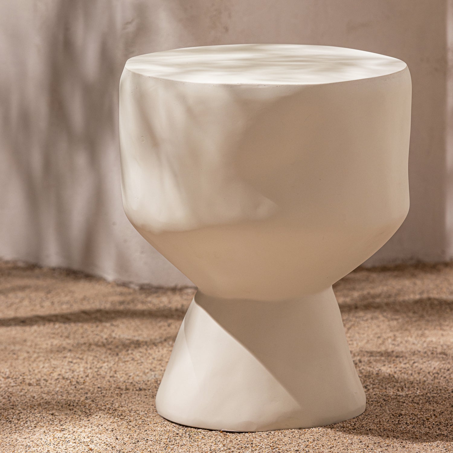 AUR Cream Side Table