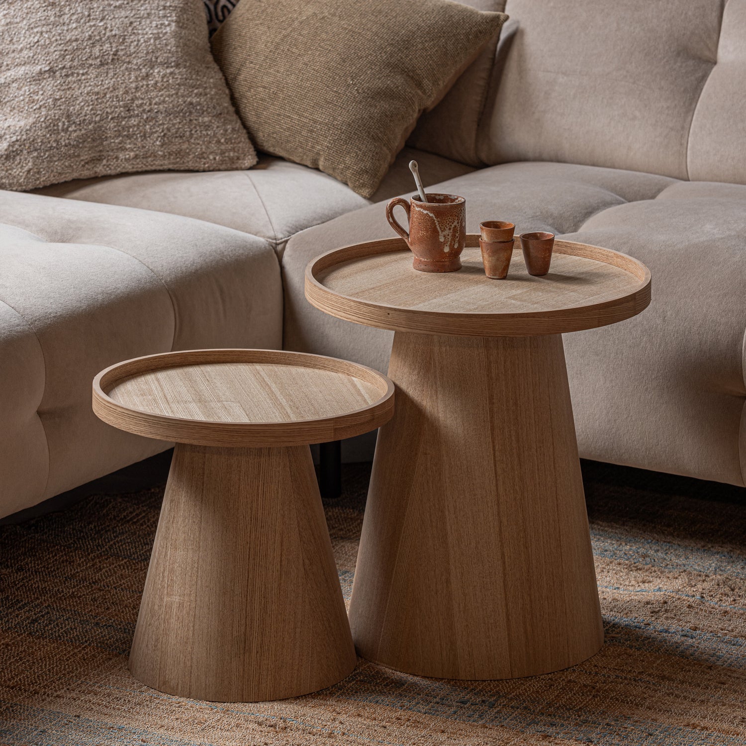 Maud wooden side table