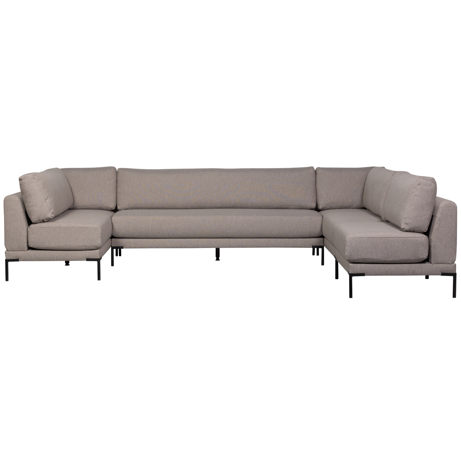 Left-facing Szezlong COUPLE DINING BENCH taupe
