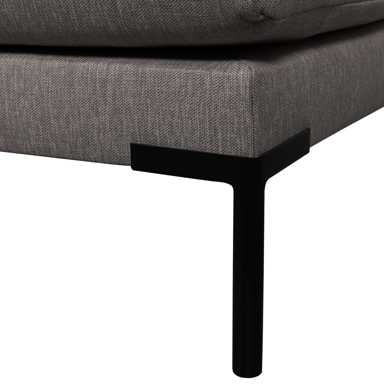 Pravostranný szezlong COUPLE DINING BENCH šedý