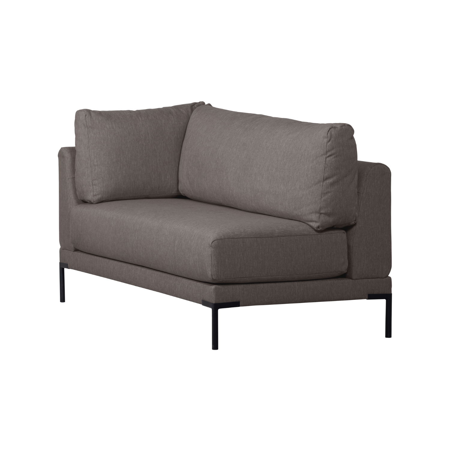 Pravostranný szezlong COUPLE DINING BENCH šedý