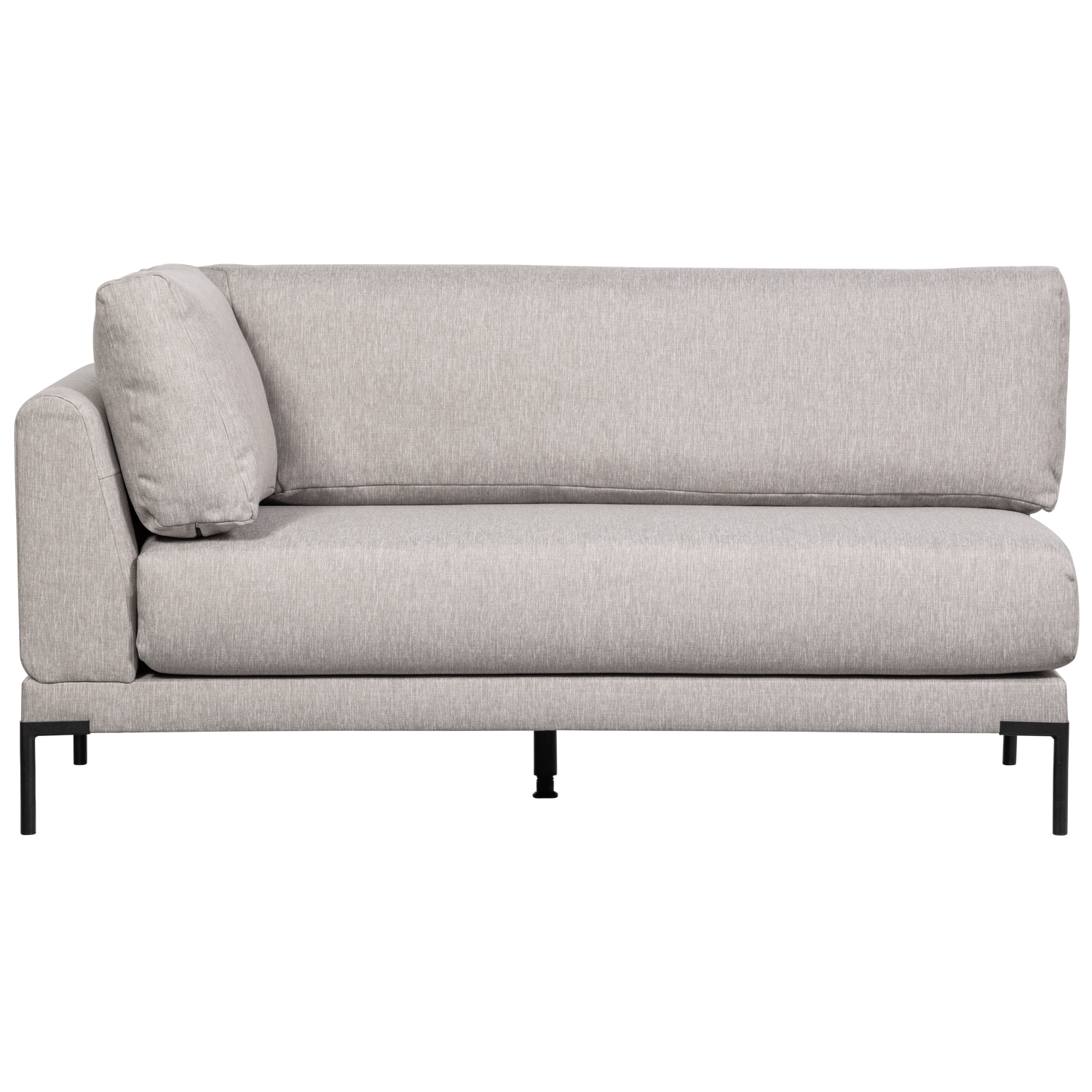 Pravostranný szezlong COUPLE DINING BENCH světle šedý