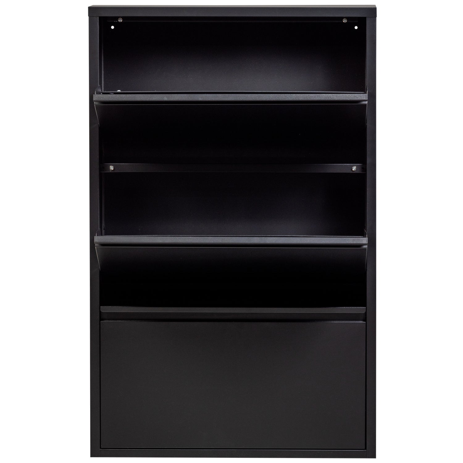 Sabine black shoe cabinet